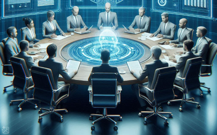 Image représentant un comité de gouvernance IA
